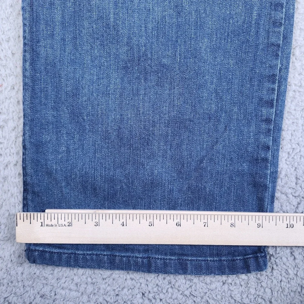 Madewell‎ Women's 29 Sailor Wide Leg Crop Jeans Button Up Pull On